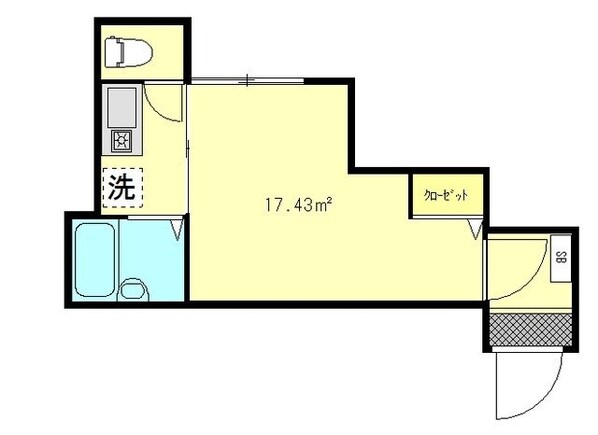 亀戸駅 徒歩8分 3階の物件間取画像